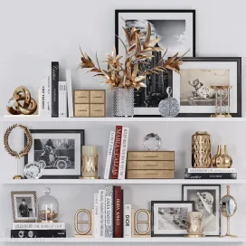 Decorative with gold accessories